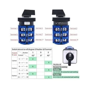 Taiss Interruptor de cambio de 3 posiciones caja de_2