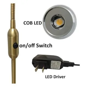 HomeFocus Lámpara de pie LED luz de salón lámpara de_5