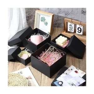 Paquete de 16 cajas de regalo cuadradas con tapas caja de_3