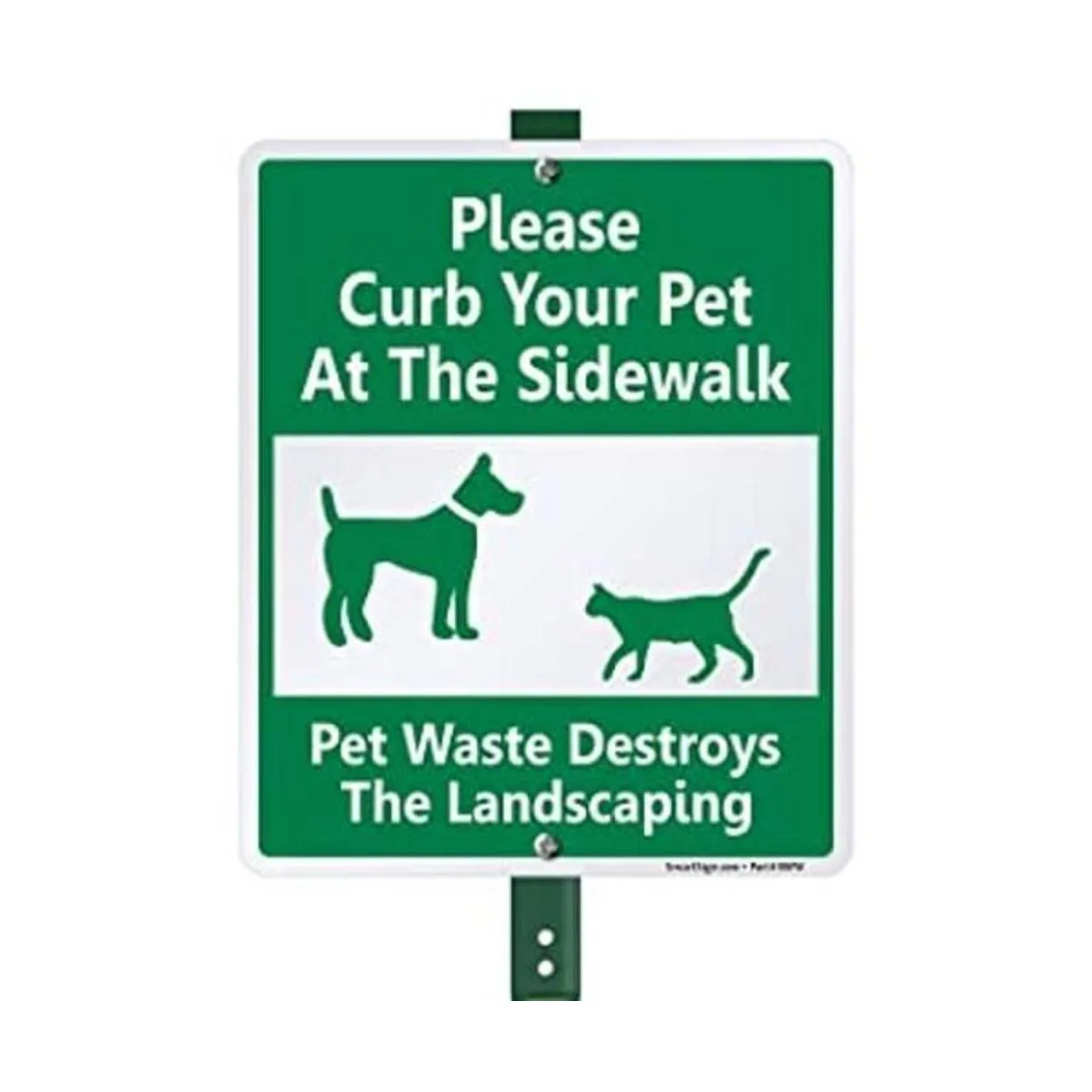 SmartSign Letrero de aluminio de 10.0 x 12.0 in con estaca_1