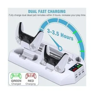 Soporte PS5 y estación de refrigeración con estación de_6