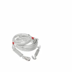Cable de amarre para perros de 100 pies con cable de_1