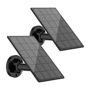 Panel solar para cámara de seguridad recargable con_1