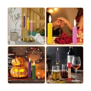 Thleunei Hojas de cera de abeja para hacer velas kit de_5