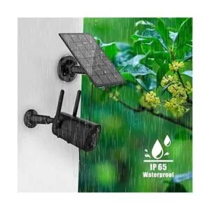 Panel solar para cámara de seguridad recargable con_6