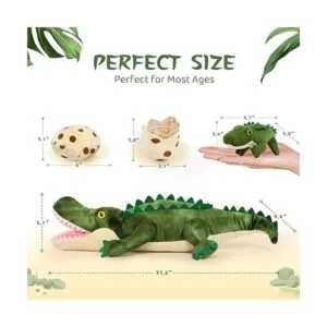 MorisMos Animal de peluche de cocodrilo de 23.6 pulgadas_5