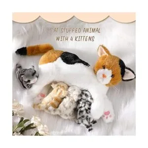 Animales de peluche de gato con gatitos de peluche_6