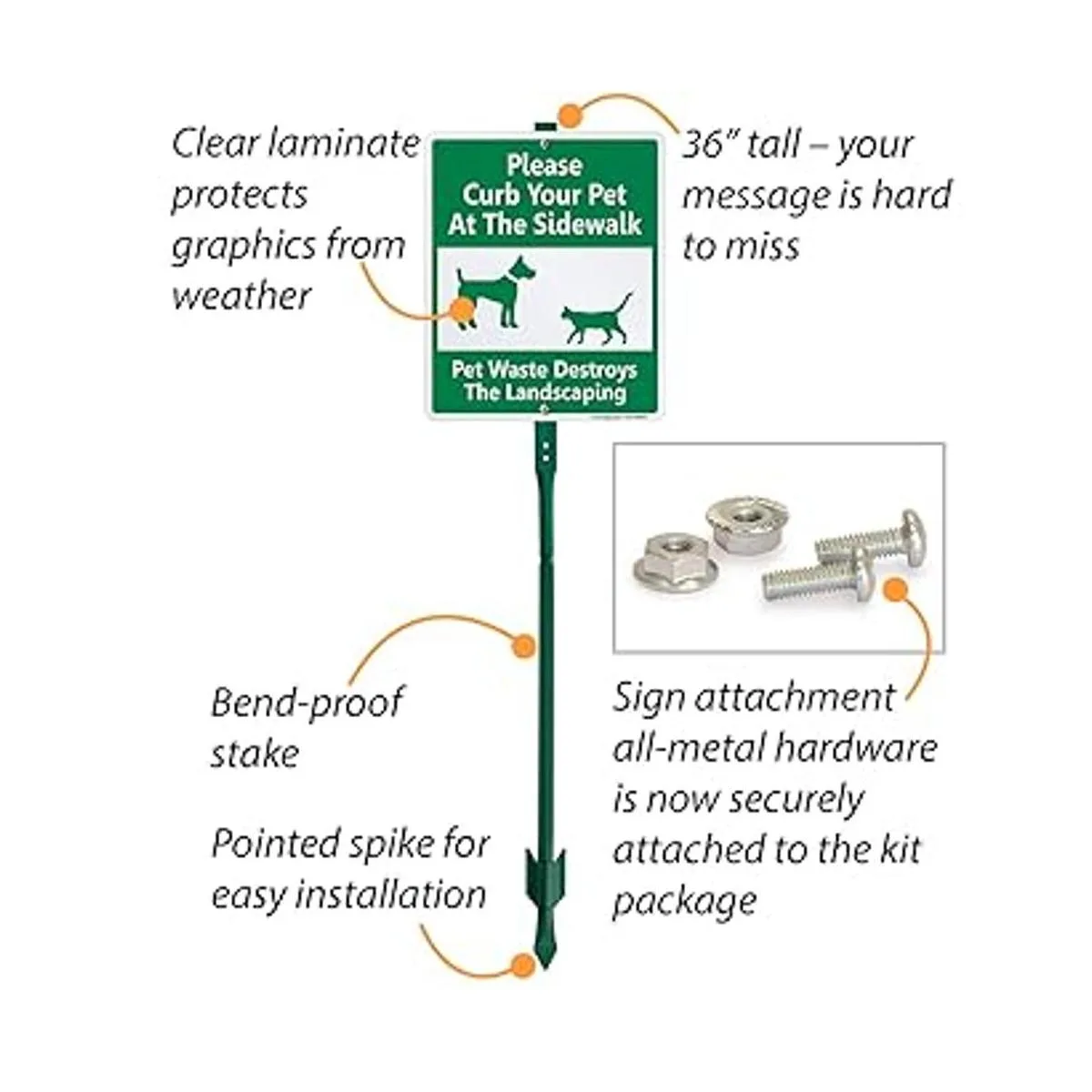 SmartSign Letrero de aluminio de 10.0 x 12.0 in con estaca_4