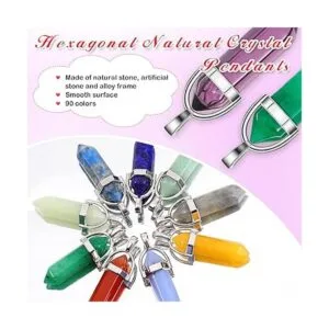 90 colgantes de cristal hexagonales de curación de chakras_6
