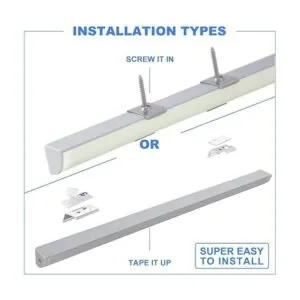 Luces de gabinete en forma de V barras de luz LED en_3
