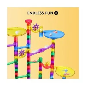 Magicfly Juego de carreras de mármol 127 piezas de pista_2