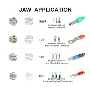 KF CPTEC Juego de herramientas de crimpado 5 piezas kit_5