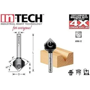 Amana Tool Ranura en V de carburo de inserción InTech_5
