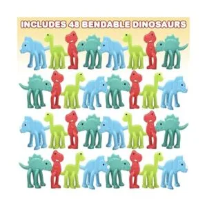 ArtCreativity Mini juguetes de dinosaurio flexibles para_2