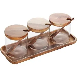 Paquete de 3 tarros de condimentos de vidrio transparente_1
