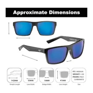 Flying Fisherman Lentes de sol cuadrados polarizados con_2