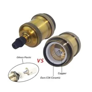 REXTiN 10 bombillas E26 vintage con colgante de lámpara_3