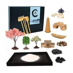 Yoquare Mini kit de jardín Zen 10 x 7 pulgadas mejorado_2