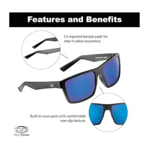 Flying Fisherman Lentes de sol cuadrados polarizados con_3