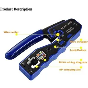 PETECHTOOL Herramienta de crimpado RJ45 herramienta de_2
