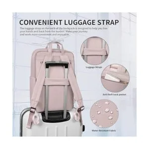 Mochila para portátil de viaje para mujer antirrobo_5