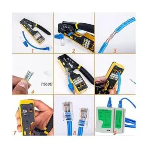 Brileine RJ45 Kit de herramientas de crimpado de paso a_6