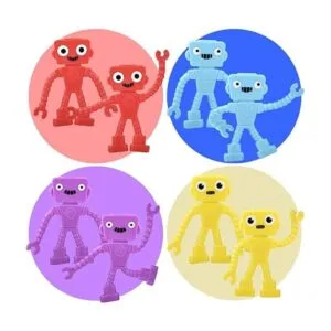 ArtCreativity Mini robots flexibles juego de 48 juguetes_4