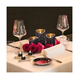 Furora LIGHTING Decoraciones de Halloween velas negras_4