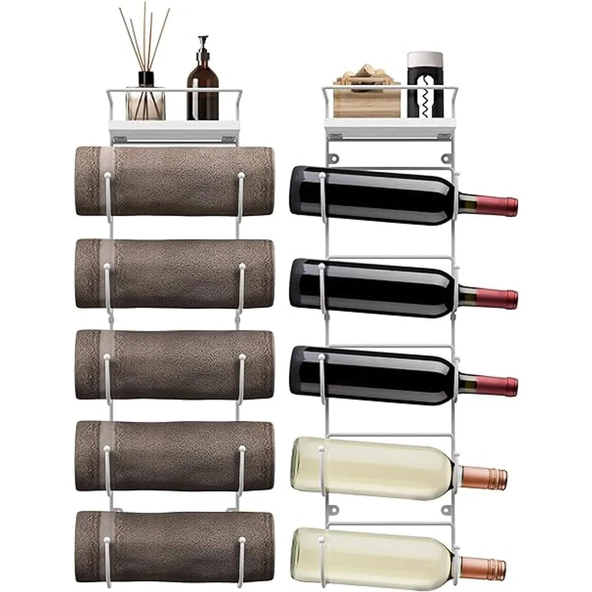 Sorbus Toallero para baño estante de organización de_6