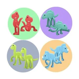 ArtCreativity Mini juguetes de dinosaurio flexibles para_4
