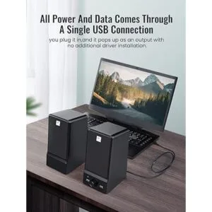 OROW Altavoces USB para computadora altavoces externos_2