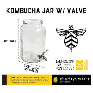 Craft A Brew Tarro Kombucha con válvula dispensadora_5