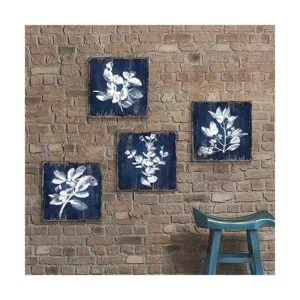 Hardy Gallery Lienzo botánico blanco para pared pintura_2