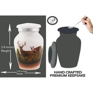 BOLD DIVINE Urnas pequeñas de recuerdo blancas para_4