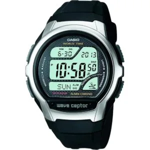 Mens WV58A1AVCR Waveceptor Black Resin Band Digital_1