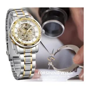 Reloj de pulsera mecánico retro steampunk con diamantes de_3