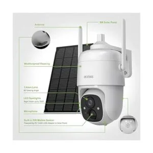 Acesee Cámara de seguridad inalámbrica para exteriores_2