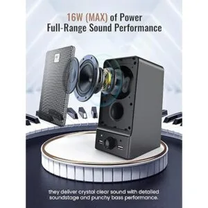 OROW Altavoces USB para computadora altavoces externos_6