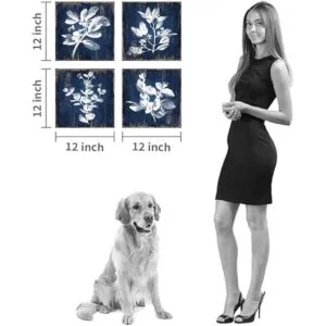 Hardy Gallery Lienzo botánico blanco para pared pintura_6