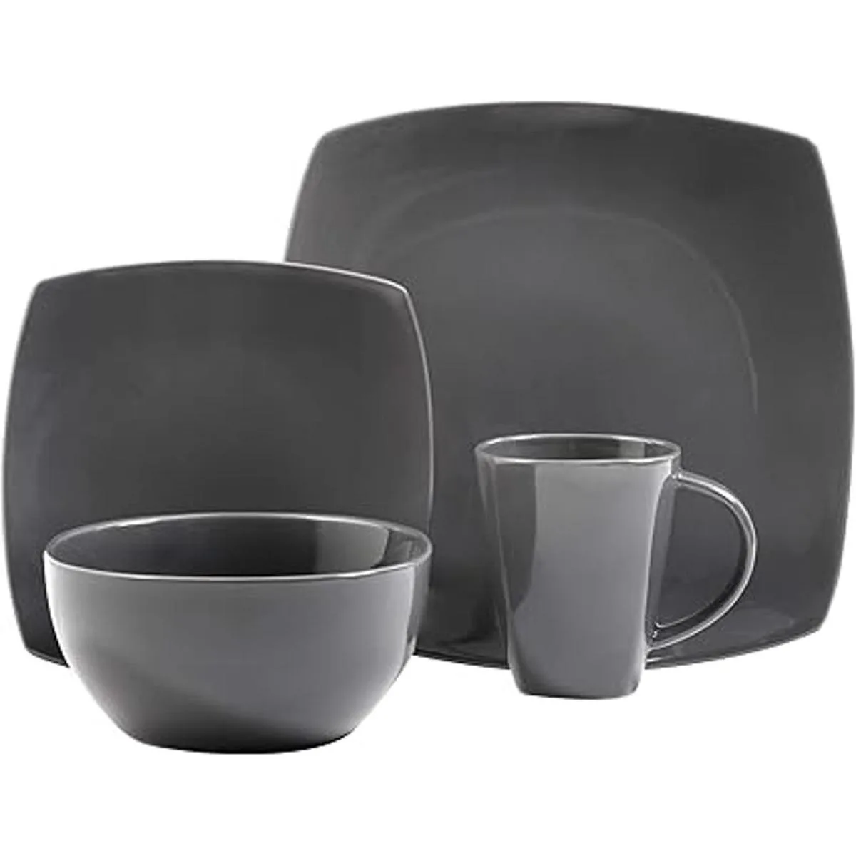 Gibson Soho Lounge Juego de vajilla cuadrada de 16_2