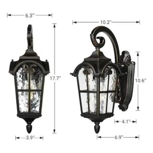 DEWENWILS Luces de pared para exteriores lámpara vintage_7