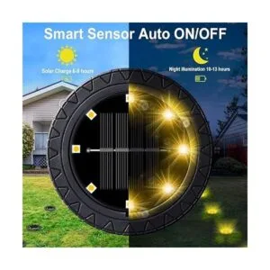 Paquete de 12 luces solares de tierra luces solares LED_2