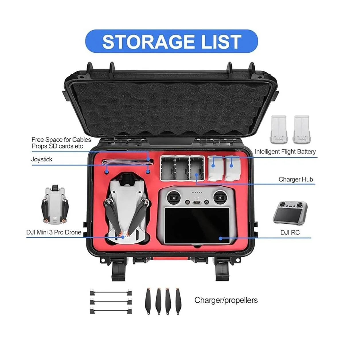 Skyreat Mini 3 Pro RC Funda rígida impermeable bolsa de_2