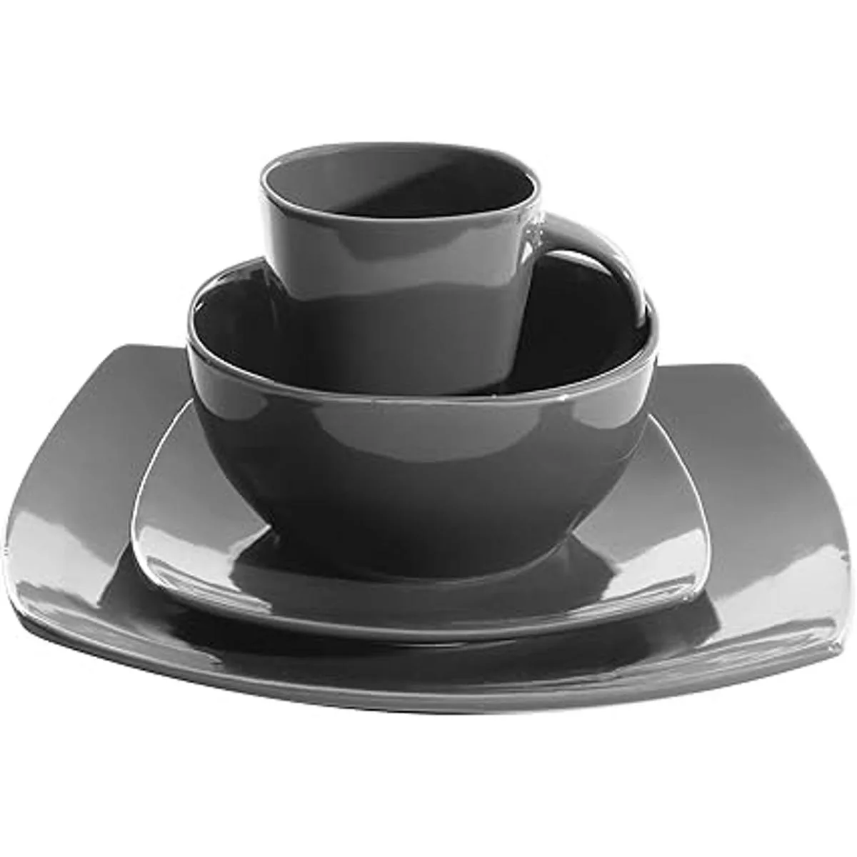 Gibson Soho Lounge Juego de vajilla cuadrada de 16_3