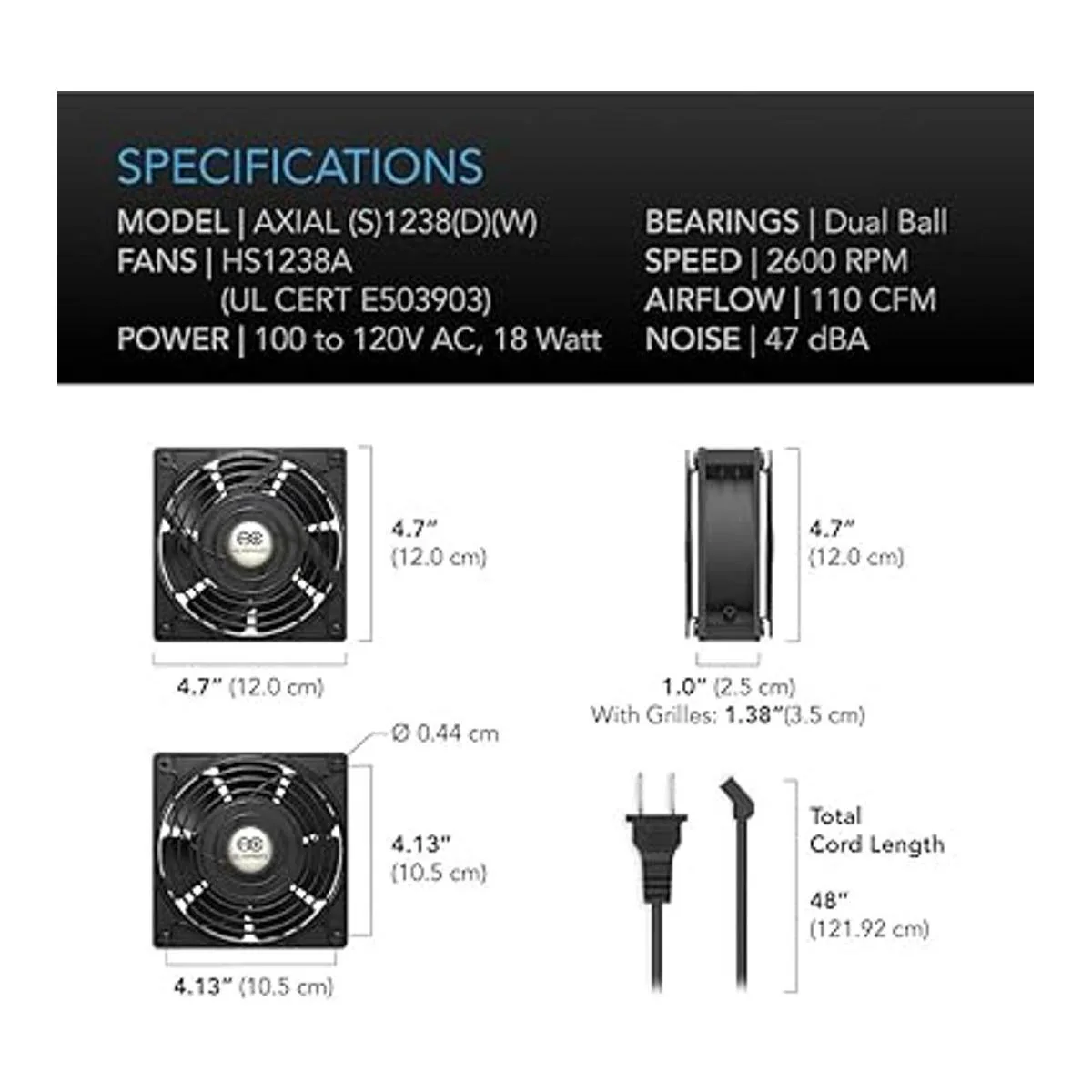 AC Infinity AI80SCX. Kit Ventilador de refrigeración_6