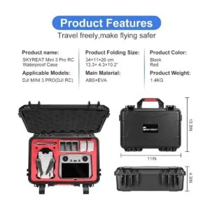 Skyreat Mini 3 Pro RC Funda rígida impermeable bolsa de_3