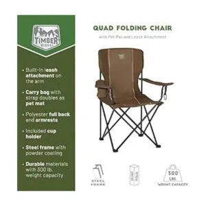 Timber Ridge Tapete plegable para mascotas cuádruple y_3