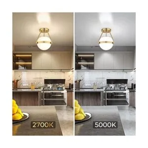 Lakumu Globe Lámpara de techo semiempotrada lámpara de_3