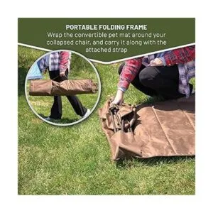 Timber Ridge Tapete plegable para mascotas cuádruple y_6