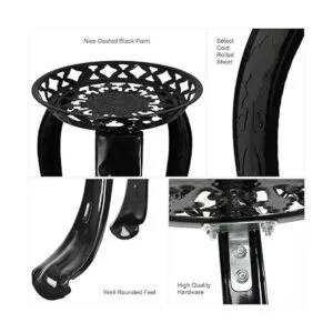 Ufine Soporte de metal para plantas de 2 niveles para_5